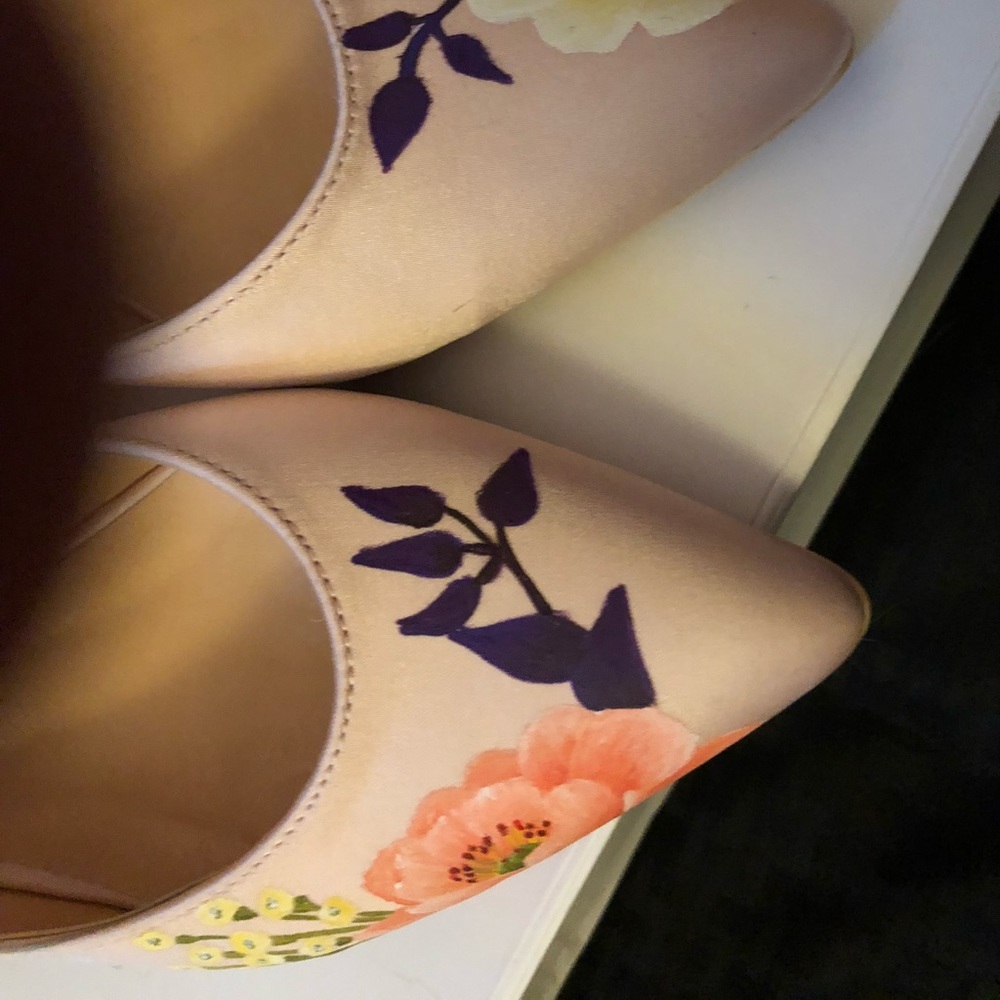 Hand painted shoes.